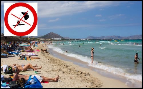 Playas de Muro do not kitesurf there