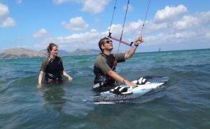 le kiteboard et la technique du watertart