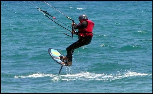 hydrofoil fahren Mallorca kiteschule