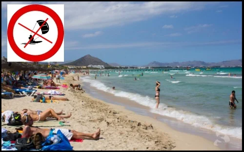 Playas de Muro kitesurfen verboten