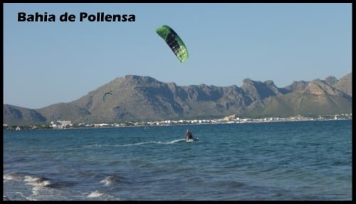 Zone de kite autorisée à Bahia de Pollensa à Majorque