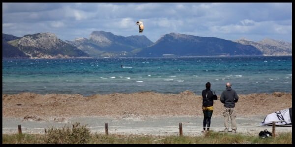 Vent NW auf Pollensa kitespot Mallorca kitekurse