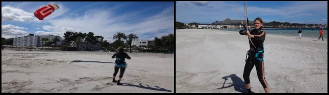 1 kitesurfing lessons in Alcudia in April Martina from Germany