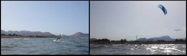 Kite wasserstart und erste kite fahrt meters
