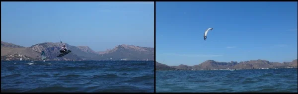 2 a lo lejos Eze keeps jumping kite lessons in Pollensa in June