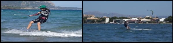 6 Hilde und Peder lernen Kitesurfen in zwei Tagen auf Mallorca