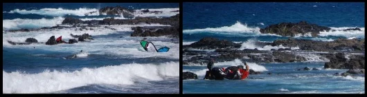 kite fall on the surf pull quick release may save your kite