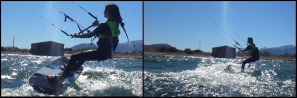 naviguer a Majorque en Juillet Elisa apprendre kitesurf avec mallorca kiteschool