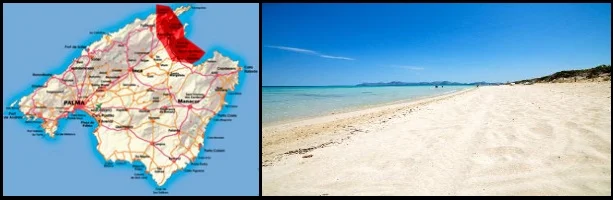  playa de Alcudia kitesurfing mallorca in April