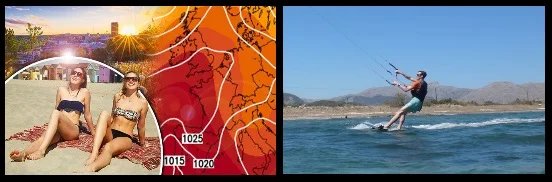 sun and kitesurfing Mallorca kiteschool in May. jpg