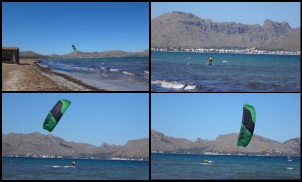 1 etages de kitesurf a Majorque avec Hamza en Août