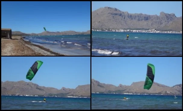 1 etages de kitesurf a Majorque avec Hamza en Août
