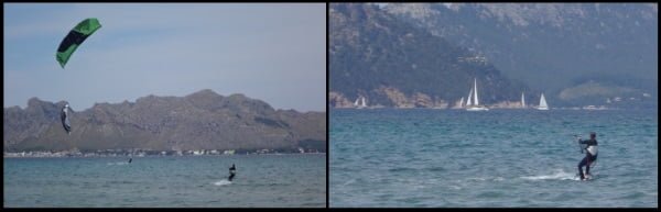 2 Pollensa Bay unser Sommer Kitesurfing Spot wo unsere Kiteschool und Kite Kurse mit Sofie in Mallorca stattfinden