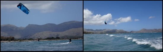 3 primera navegación en kitesurf Caroline 2 días en kitesurf en Julio