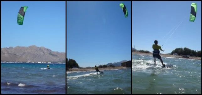 4 leçons de kite a notre eleve français Hamza a Majorque