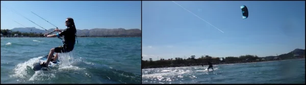 4-урока-кайтсерфинга-Майорка kitesurfing mallorca Лия-в-направлении-Са-Марина