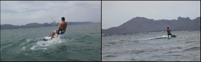 seguir las indicaciones de su monitor de kitesurf curso de kite en Can Pastilla