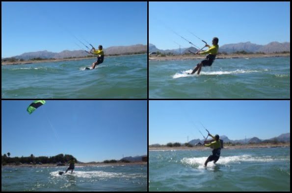 6 kite progression avec Mallorca kiteschool cours en Août Hamza a Pollensa