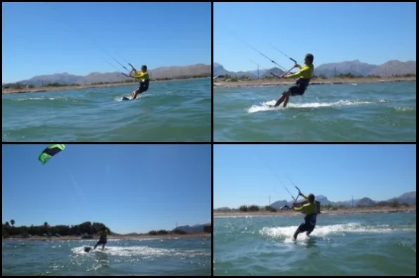 6 kite progression avec Mallorca kiteschool cours en Août Hamza a Pollensa