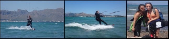 Sofie 3 stunde kitekurs auf mallorca echtes kiten lernen