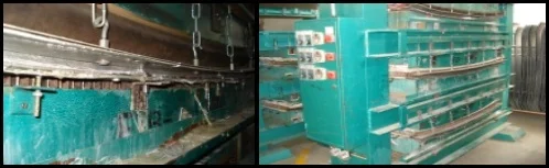 una sección plana y no tan cóncava, en el centro de la tabla