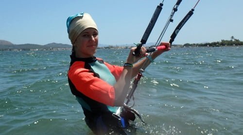 14 a our kite student mallorca kitesurfing lessons july in alcudia