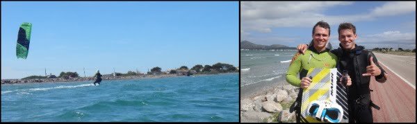 6 Cornelius y el monitor de kite aprende kitesurf en Mallorca con la Asociacion Aprende a Navegar
