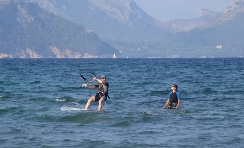 6 buena posición de navegación sin perder altura kite en Pollensa