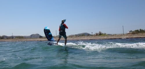 9 a girls kite school mallorca wind in July