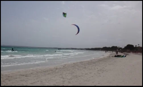 kitesurfing mallorca l'un d'entre eux avait 14 mts et un autre de 16 mts