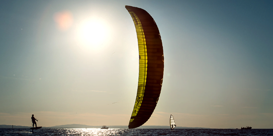 9 doble cordwise el sistema mas inteligente para aprender kitesurf en Alcudia Palma y Mallorca en Julio