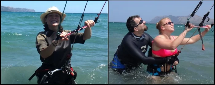 best kite lessons in Mallorca with kitesurfing mallorca kiteschool