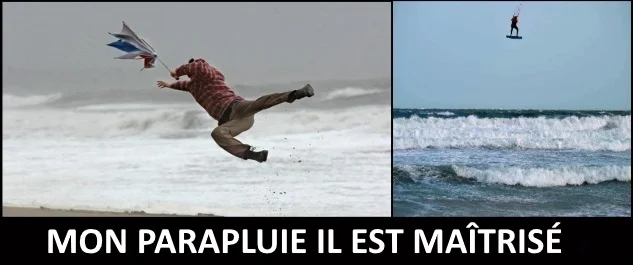 mon parapluie, il est également maîtrisé