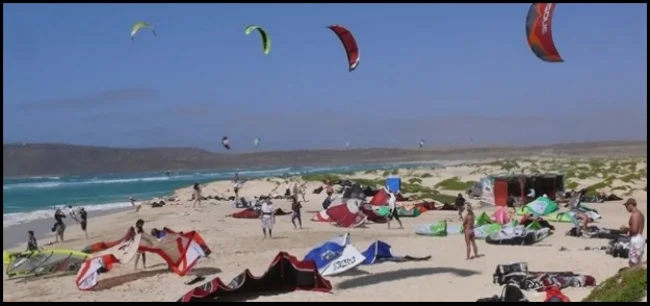 guarda la distancia de seguridad al levantar tu kite