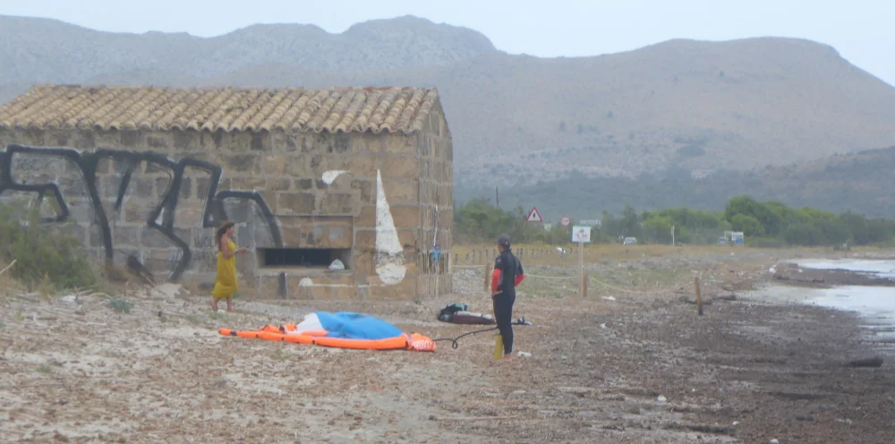 en la playa y tranquilito