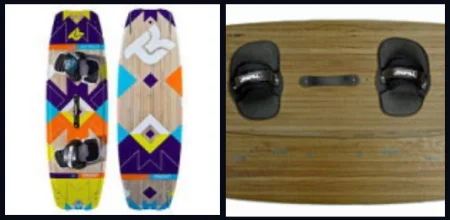 3 tablas de kitesurf en Mallorca - distancia entre footstraps